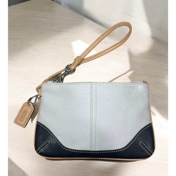 Vintage Coach 9510 Soho Twill Tote Bag & Small Twill Wristlet - Picture 7 of 14